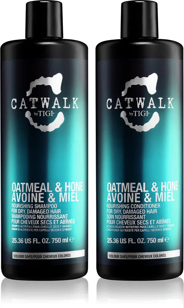 Tigi Duo Pack Catwalk Oatmeal Honey 750ml Shampoo + 750ml Conditioner (balsam)
