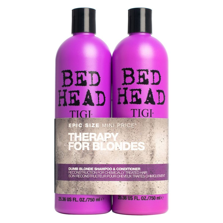 Tigi Duo Pack Bed Head Dumb Blonde 750ml Shampoo + 750ml Conditioner